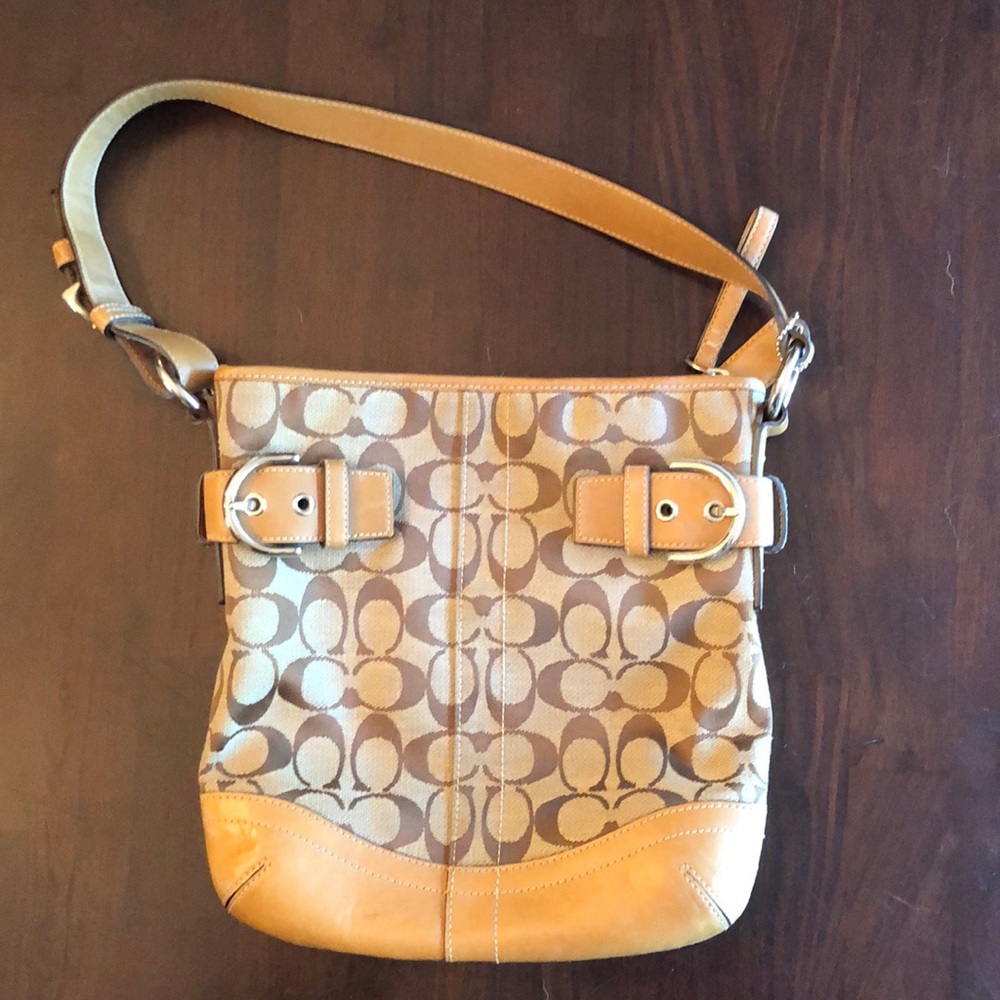 Vintage Coach Signature “C” crossbody bag